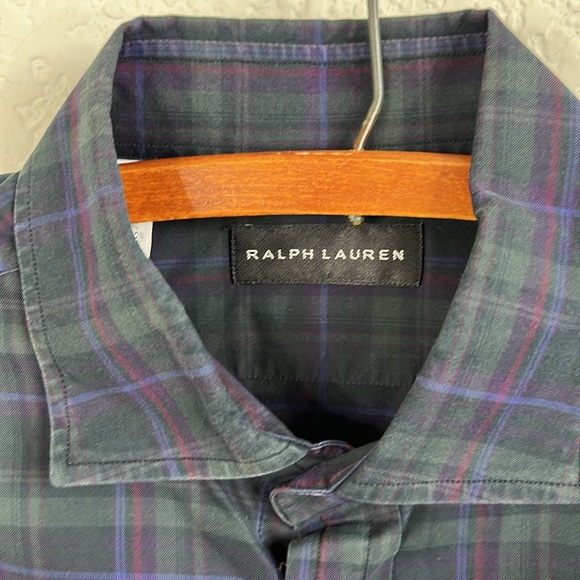 Ralph Lauren Black Label Button Down Shirt Tartan Plaid - Picture 6 of 6